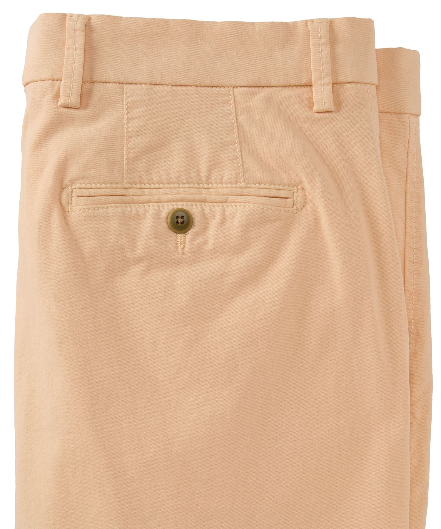 Broken Twill Stretch Cotton Shorts in Apricot Ice (Drummond Traditional Fit) by Ballin