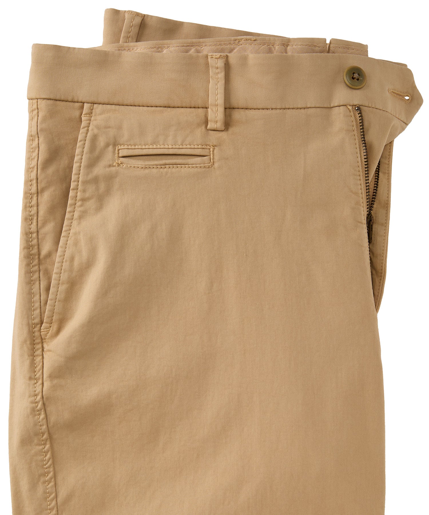 Broken Twill Stretch Cotton Shorts in Burlap (College Modern Fit - 8" Inseam) by Ballin