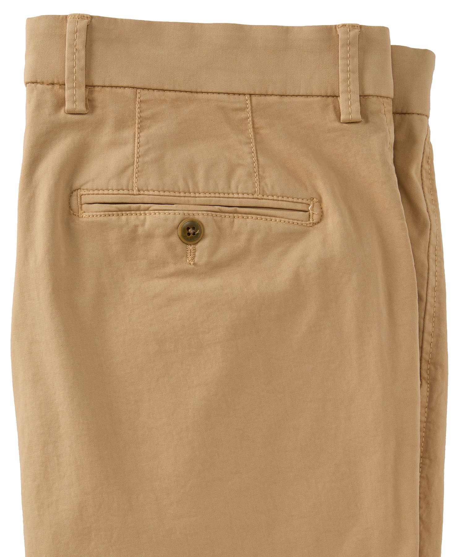 Broken Twill Stretch Cotton Shorts in Burlap (College Modern Fit - 8" Inseam) by Ballin