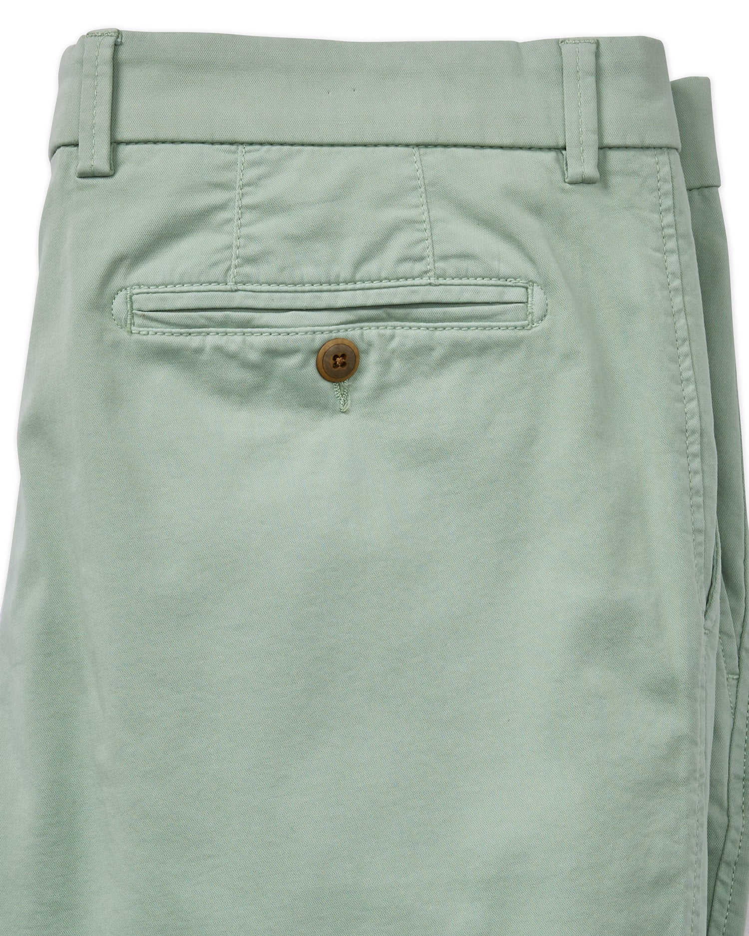Broken Twill Stretch Cotton Shorts in Dusty Green (Drummond Traditional Fit) by Ballin