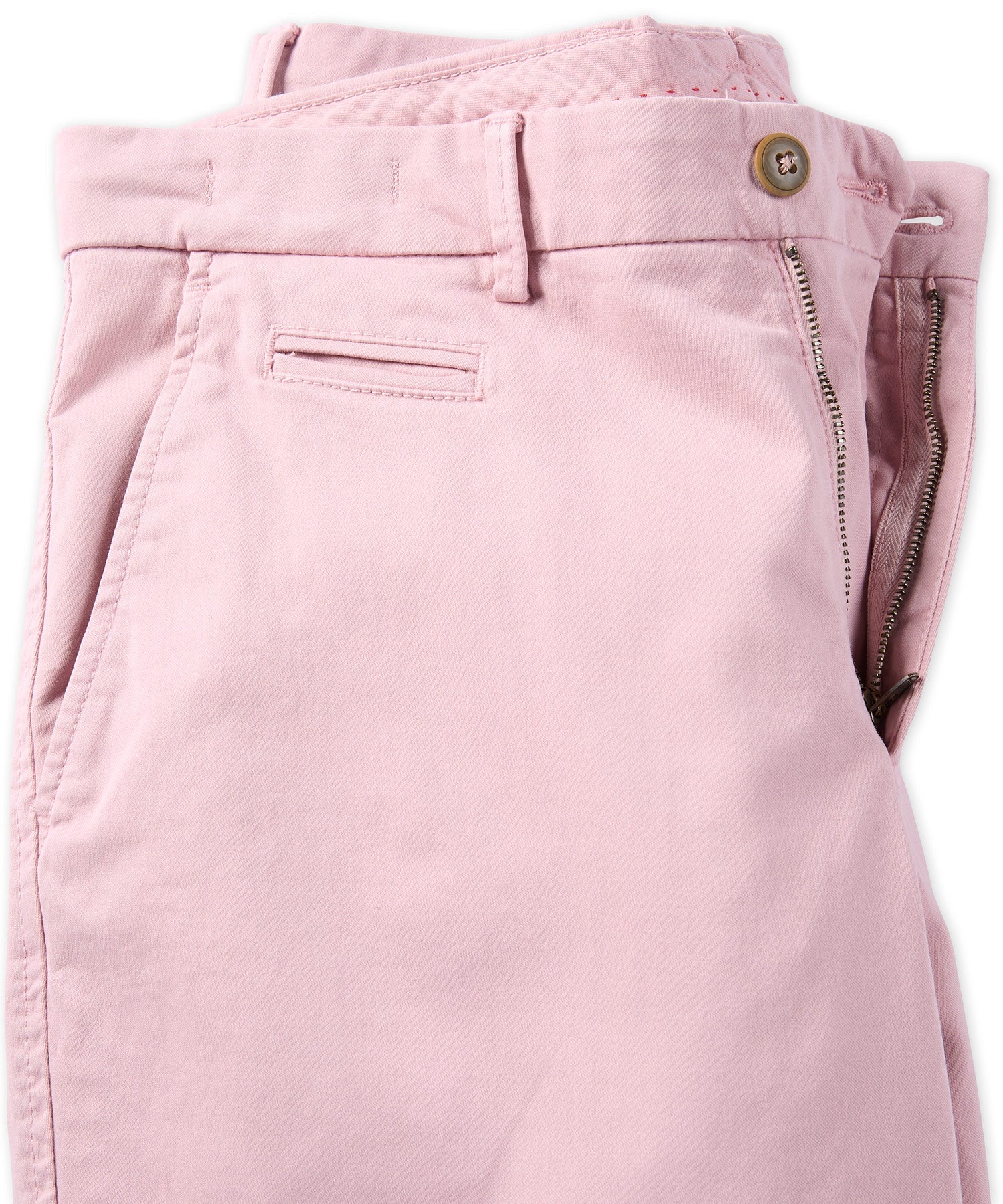 Broken Twill Stretch Cotton Shorts in Dusty Rose (Drummond Traditional Fit) by Ballin