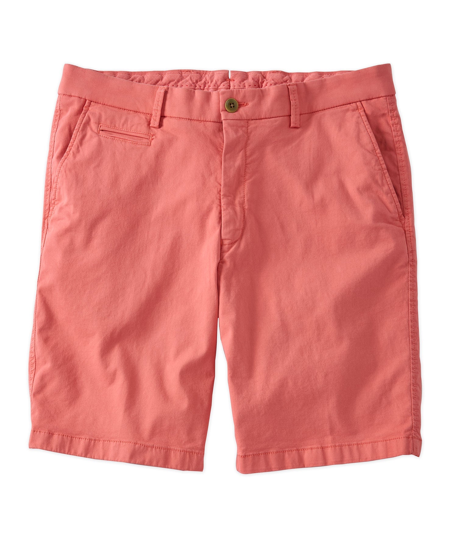 Broken Twill Stretch Cotton Shorts in Faded Rose (Drummond Traditional Fit) by Ballin