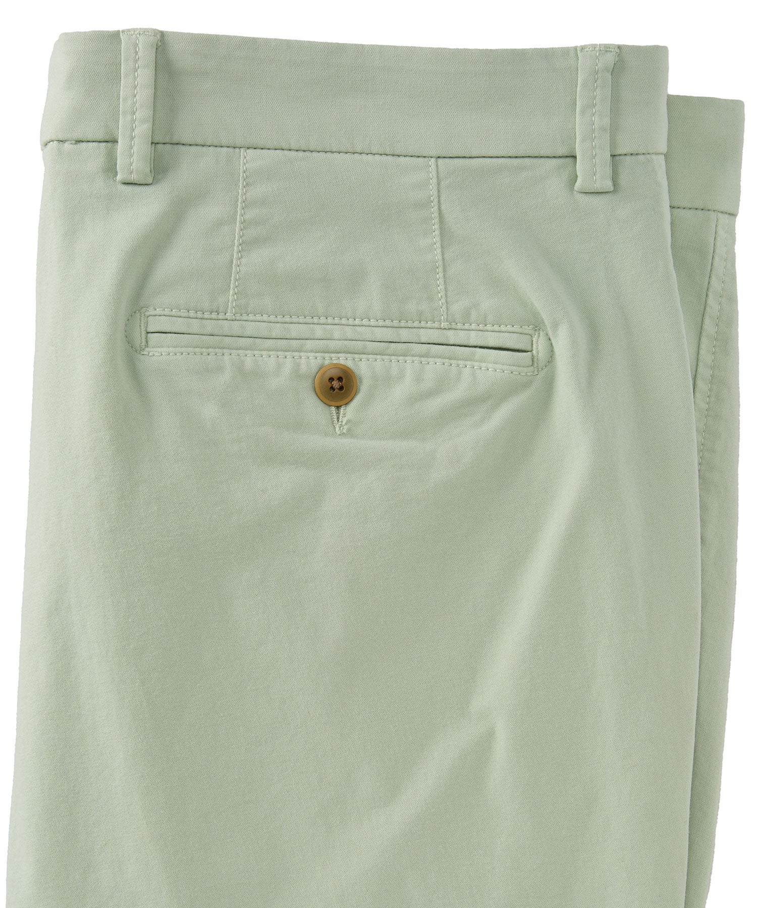 Broken Twill Stretch Cotton Shorts in Frosty Green (College Modern Fit - 8" Inseam) by Ballin