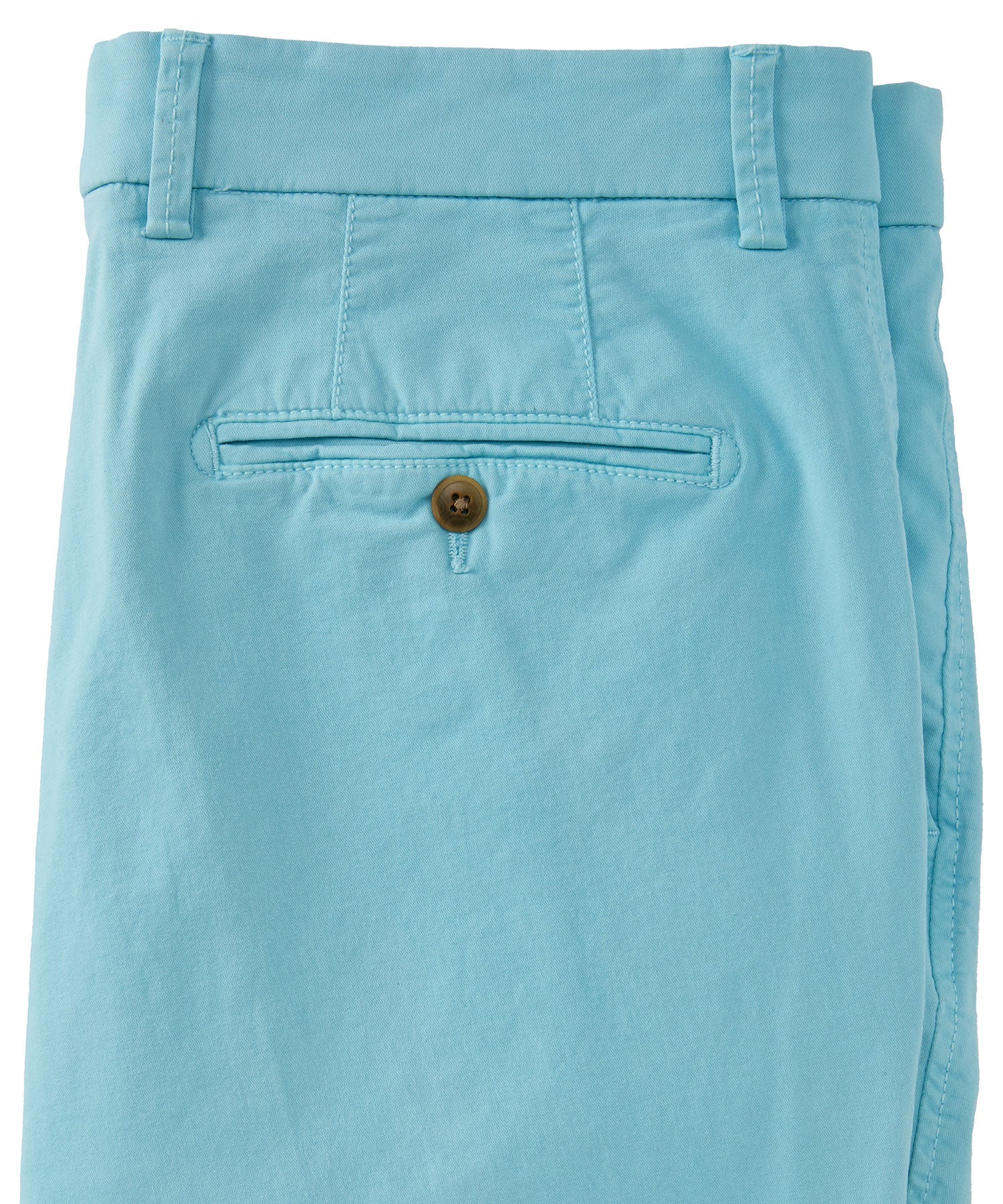Broken Twill Stretch Cotton Shorts in Gulf Blue (Drummond Traditional Fit) by Ballin