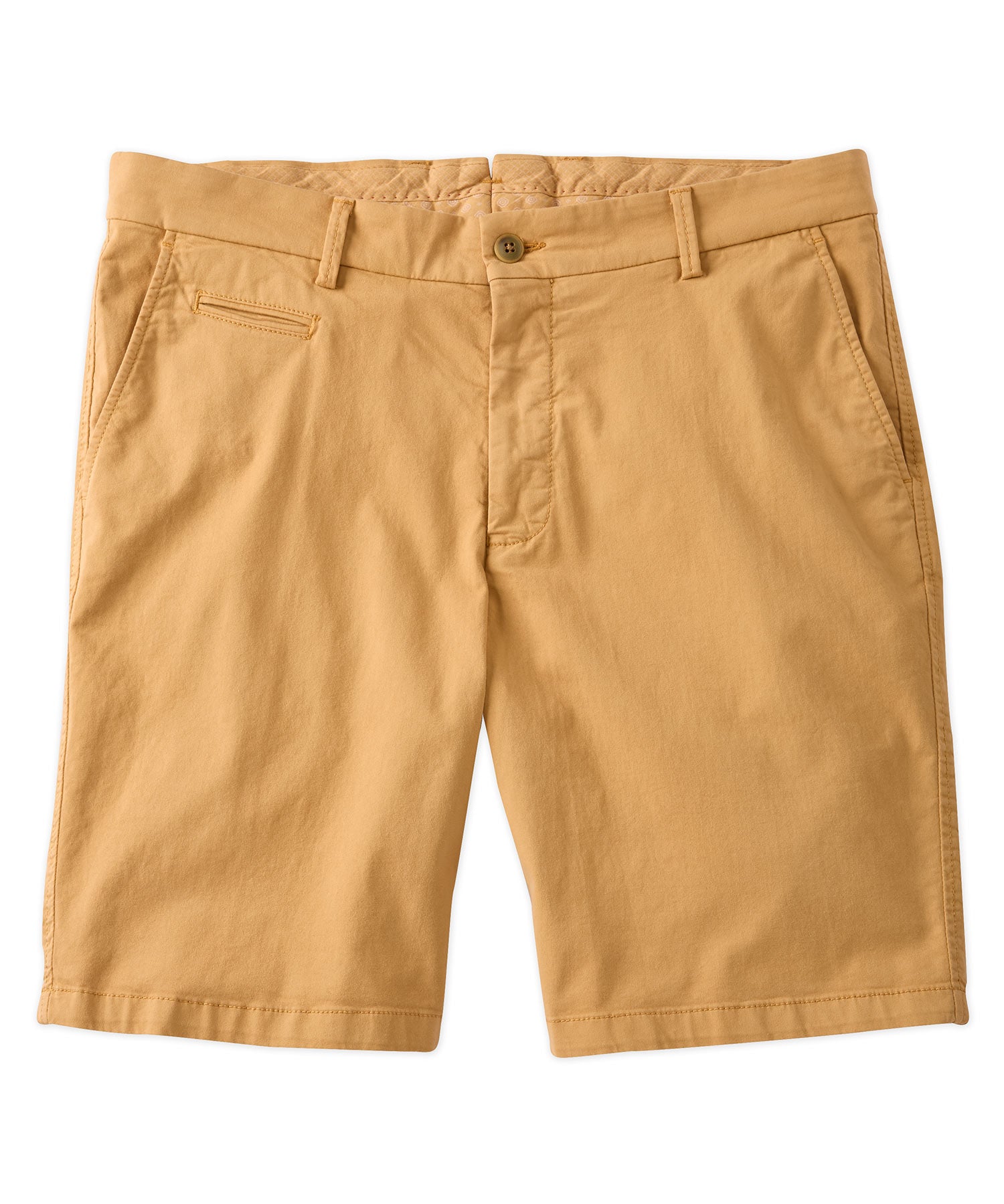 Broken Twill Stretch Cotton Shorts in Iced Coffee (Drummond Traditional Fit) by Ballin