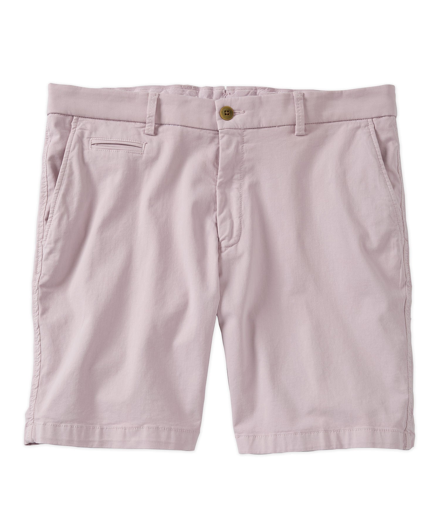 Broken Twill Stretch Cotton Shorts in Lavender (College Modern Fit - 8" Inseam) by Ballin