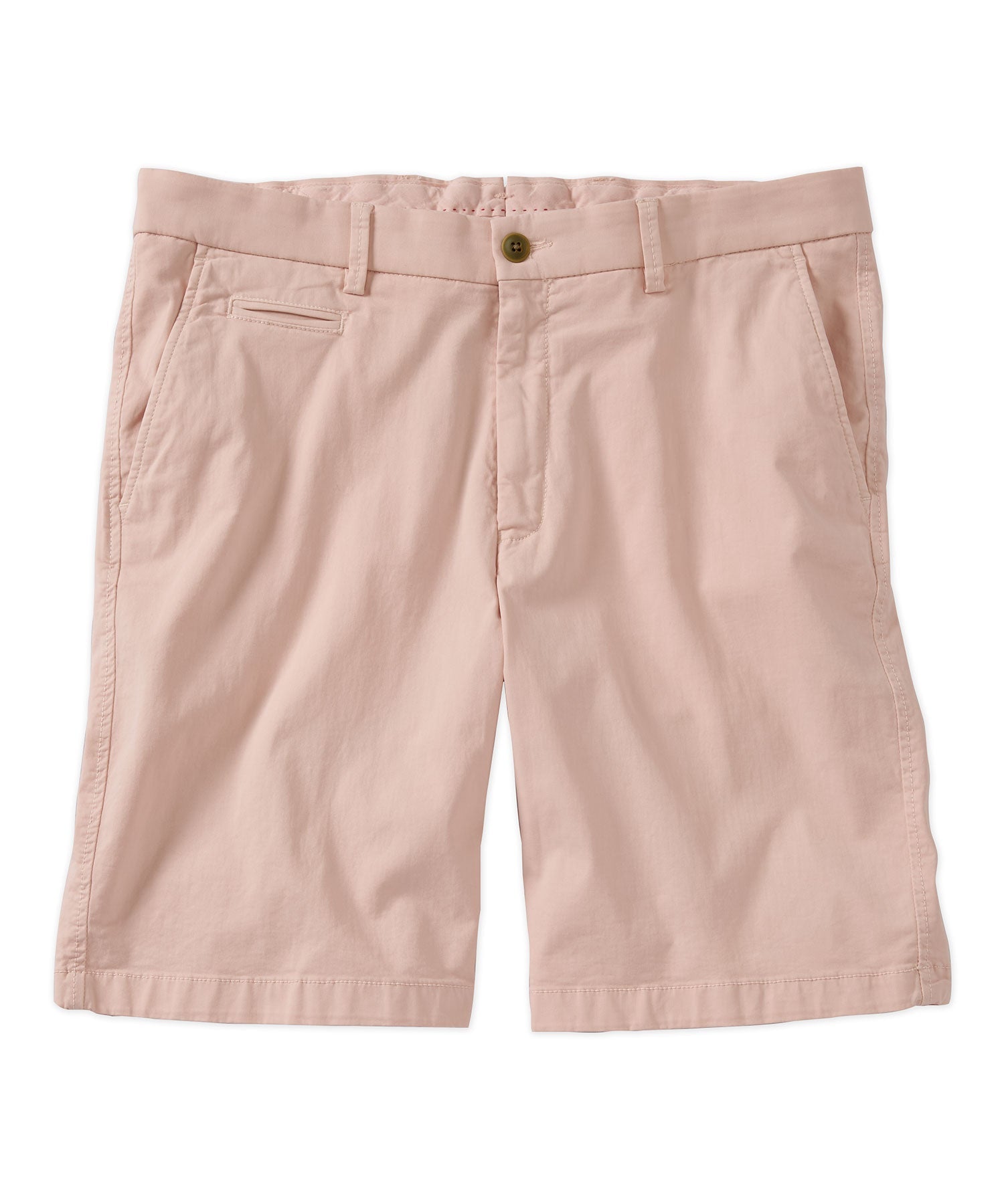 Broken Twill Stretch Cotton Shorts in Light Pink (Drummond Traditional Fit) by Ballin