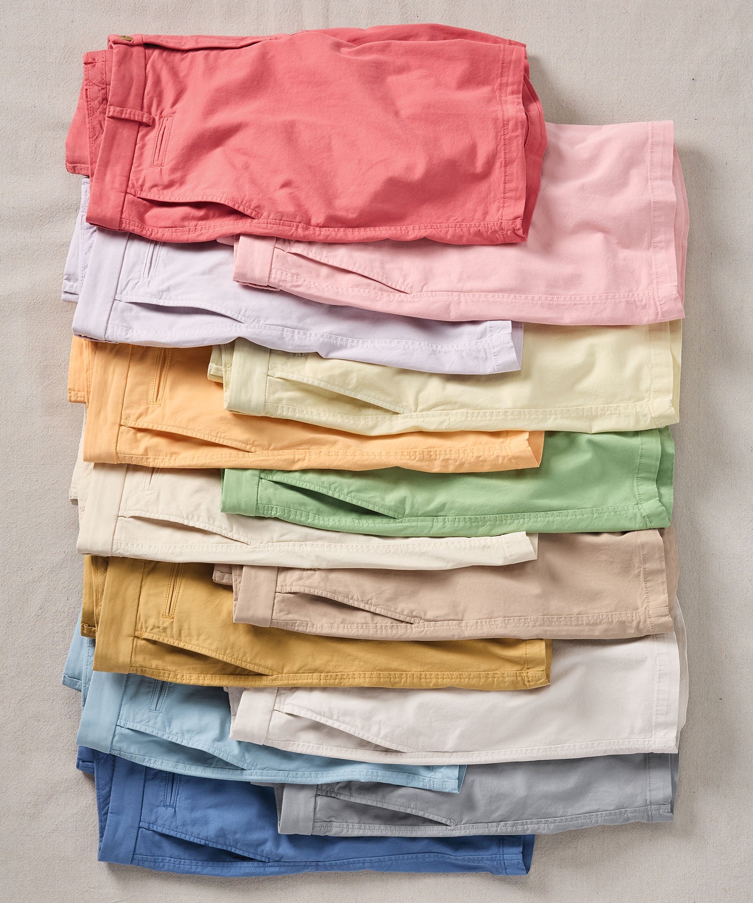 Broken Twill Stretch Cotton Shorts in Iced Coffee (Drummond Traditional Fit) by Ballin