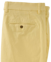Broken Twill Stretch Cotton Shorts in Pineapple, Size 34 (Drummond Traditional Fit) by Ballin