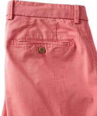 Broken Twill Stretch Cotton Shorts in Red (College Modern Fit - 8" Inseam) by Ballin