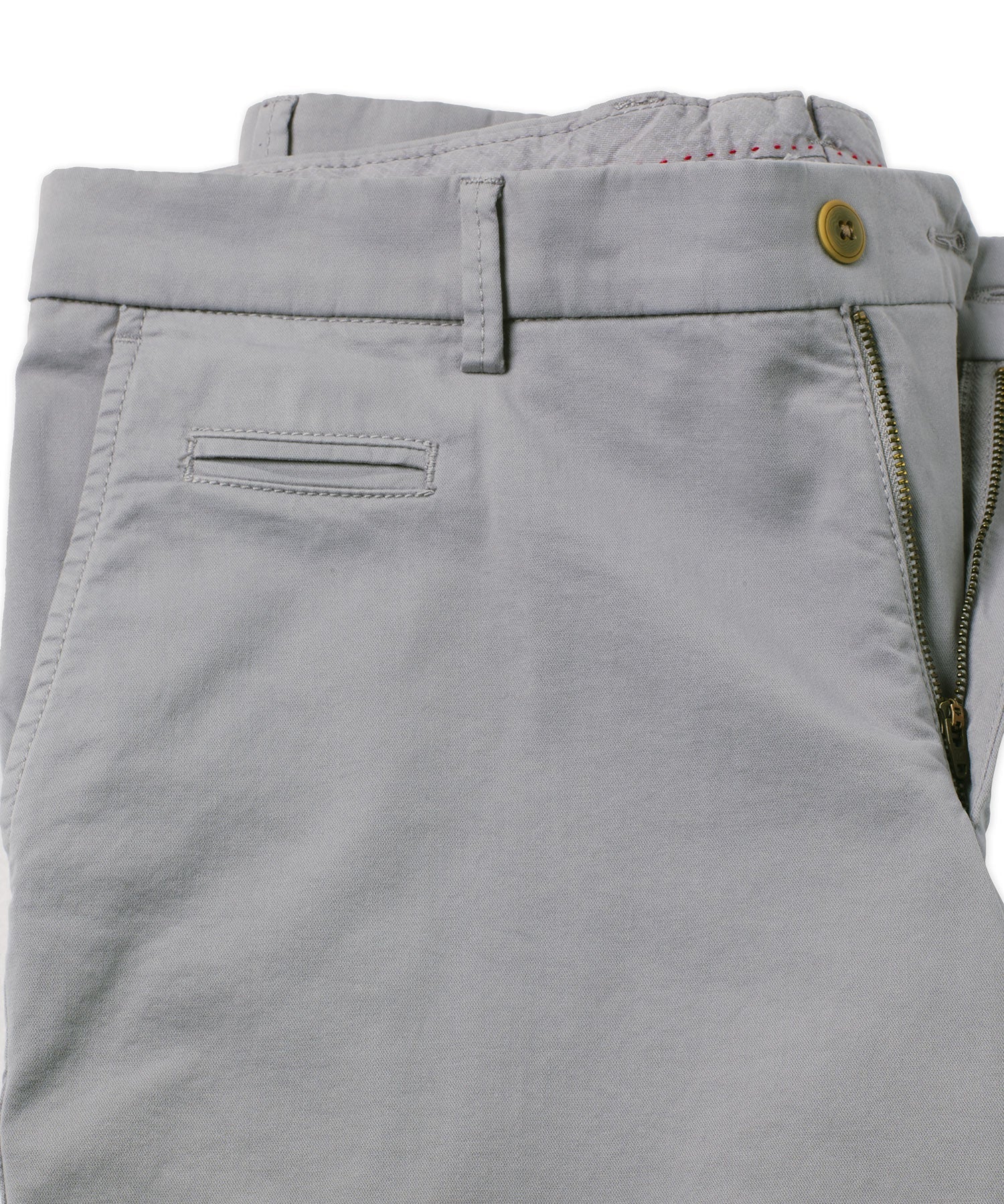 Broken Twill Stretch Cotton Shorts in Shark (College Modern Fit - 8" Inseam) by Ballin