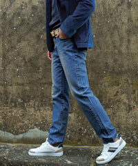 Italian Stretch Denim Jean in Light Blue (Modern Straight Fit) by Borgo28
