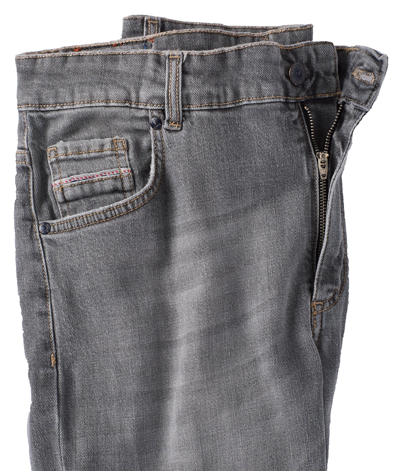 Italian Stretch Denim Jean in Charcoal (Modern Straight Fit) by Borgo28
