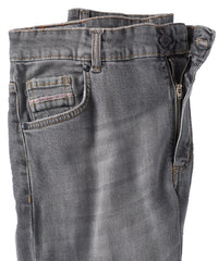 Italian Stretch Denim Jean in Charcoal (Modern Straight Fit) by Borgo28