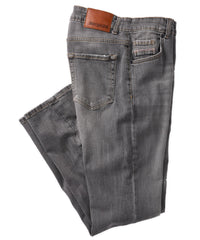 Italian Stretch Denim Jean in Charcoal (Modern Straight Fit) by Borgo28