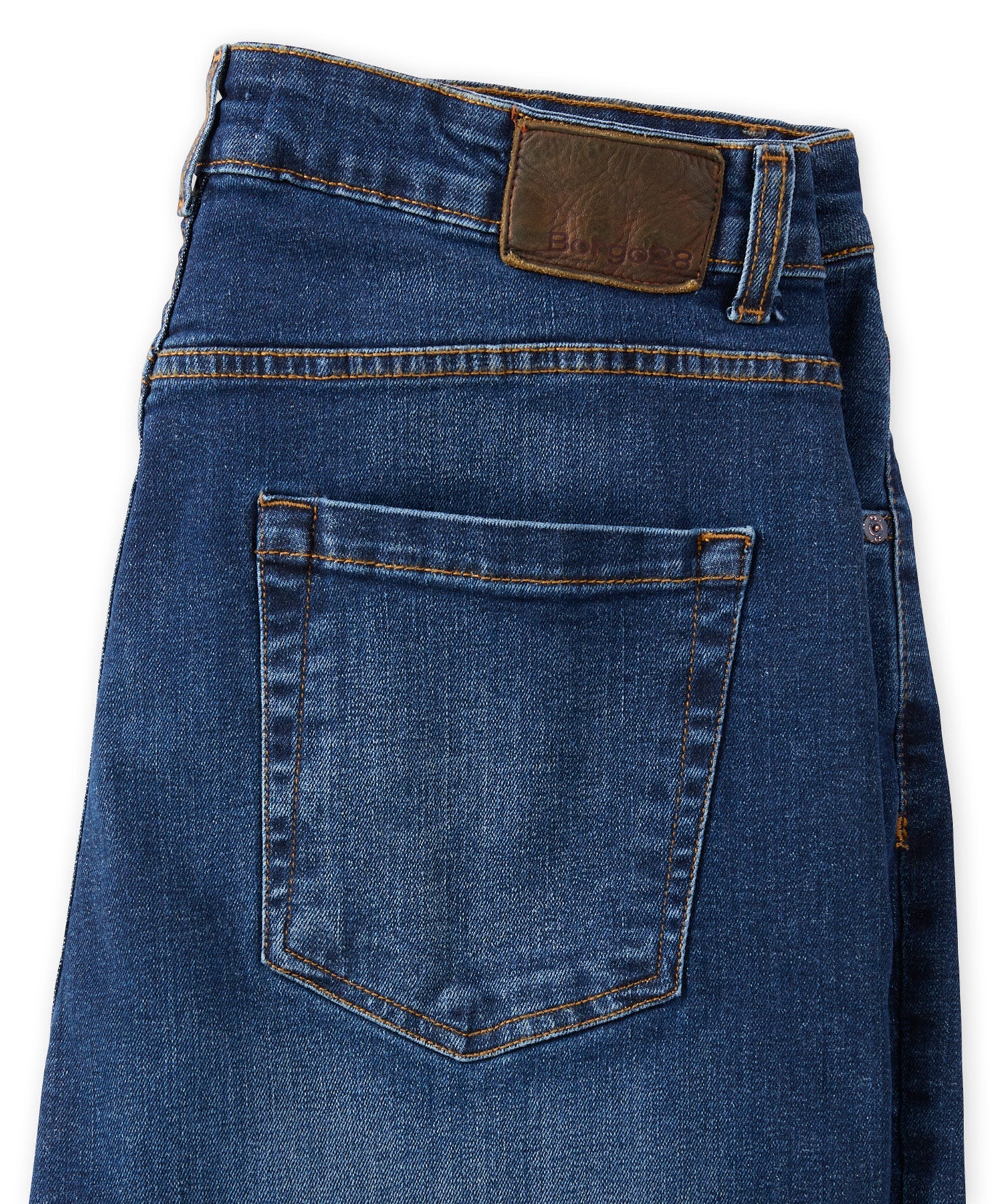 Italian Stretch Denim Jean in Indigo (Modern Straight Fit) by Borgo28