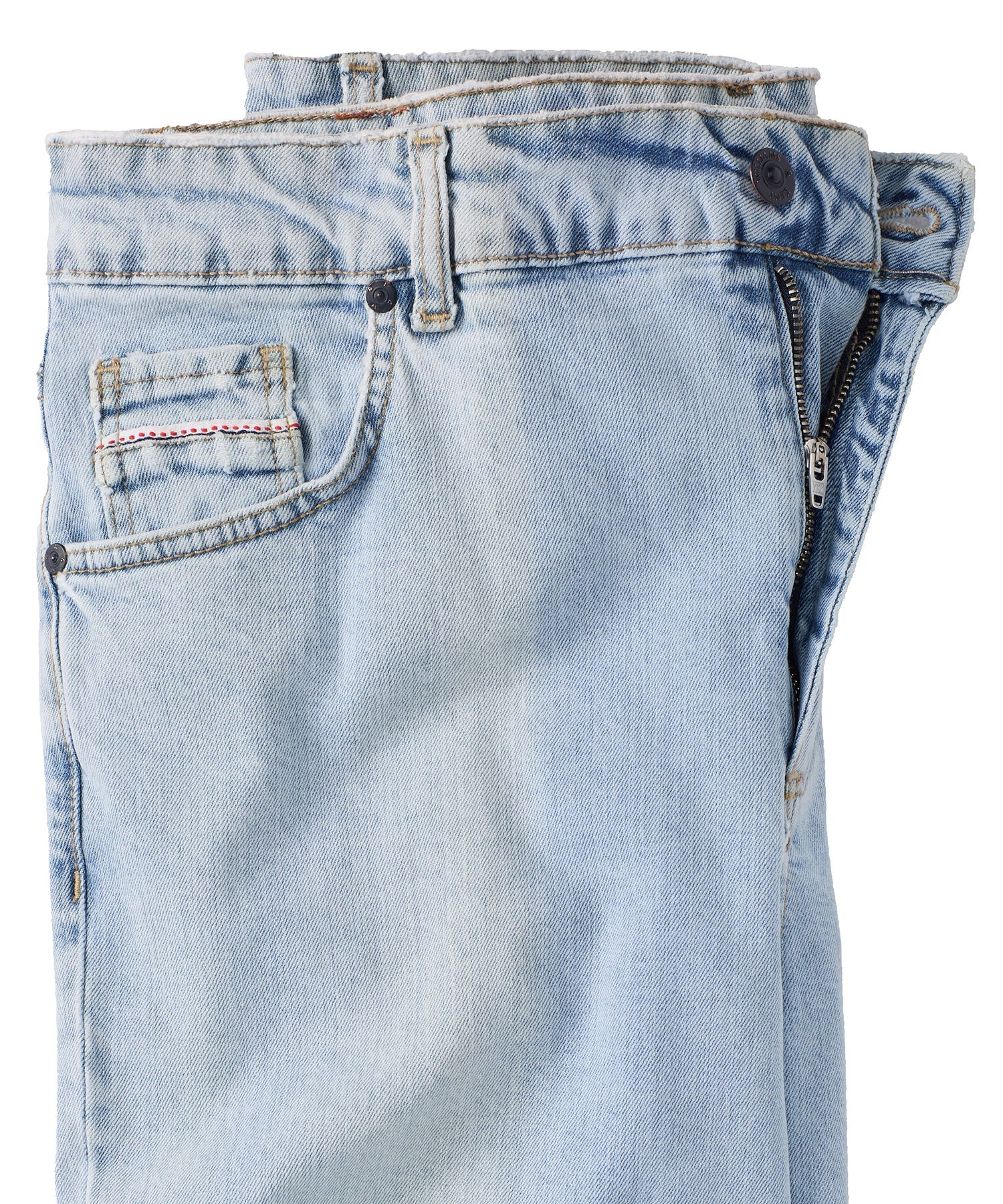 Italian Stretch Denim Jean in Light Blue (Modern Straight Fit) by Borgo28