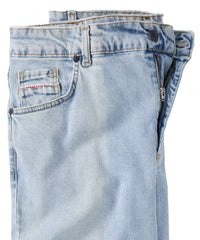 Italian Stretch Denim Jean in Light Blue (Modern Straight Fit) by Borgo28