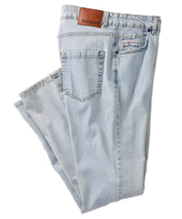 Italian Stretch Denim Jean in Light Blue (Modern Straight Fit) by Borgo28