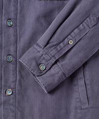 Quilted Shirt Jacket in Dark Navy by Borgo28