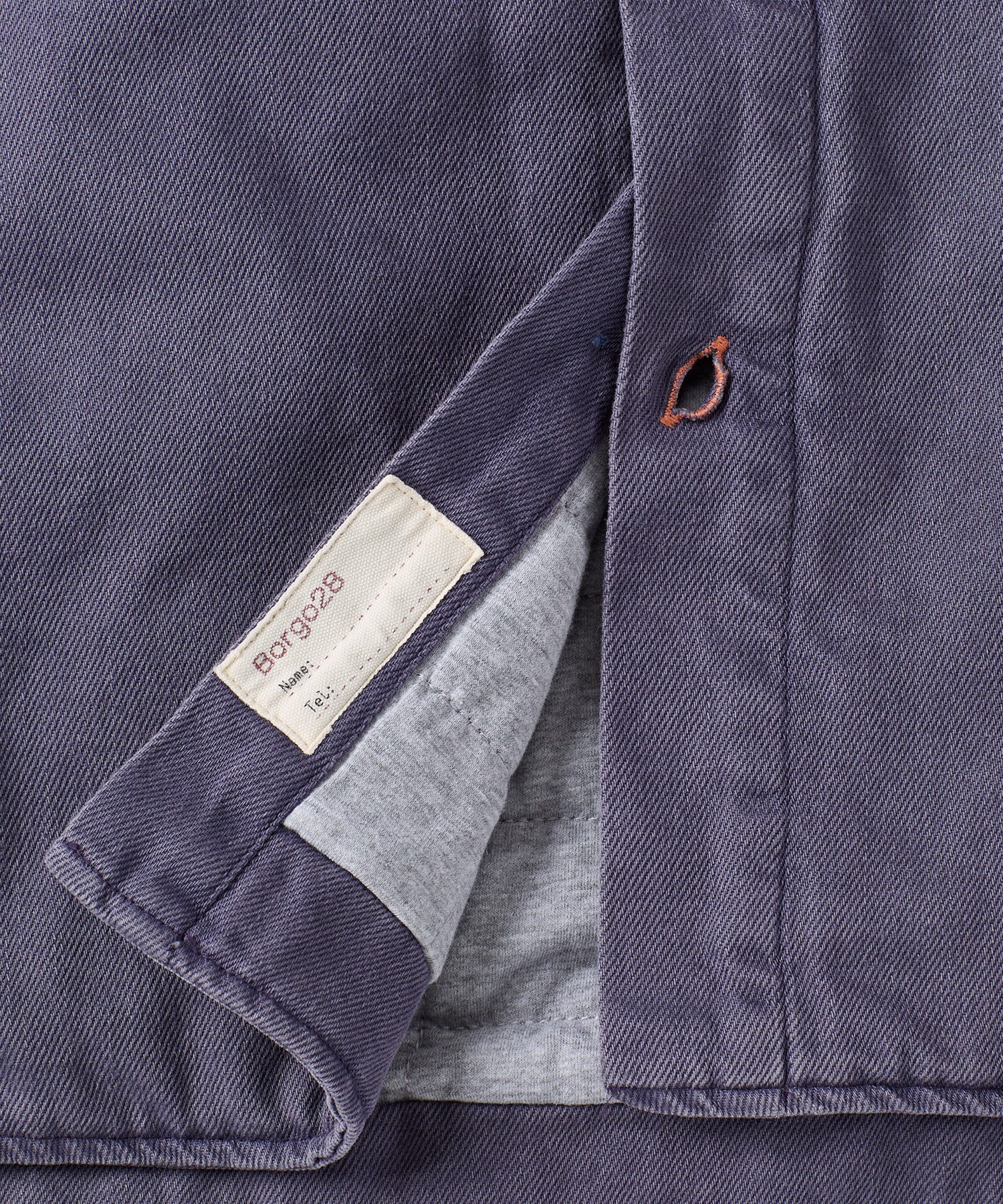 Quilted Shirt Jacket in Dark Navy by Borgo28
