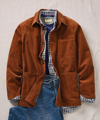 14 Wale Corduroy Chore Coat in Cognac by Borgo28