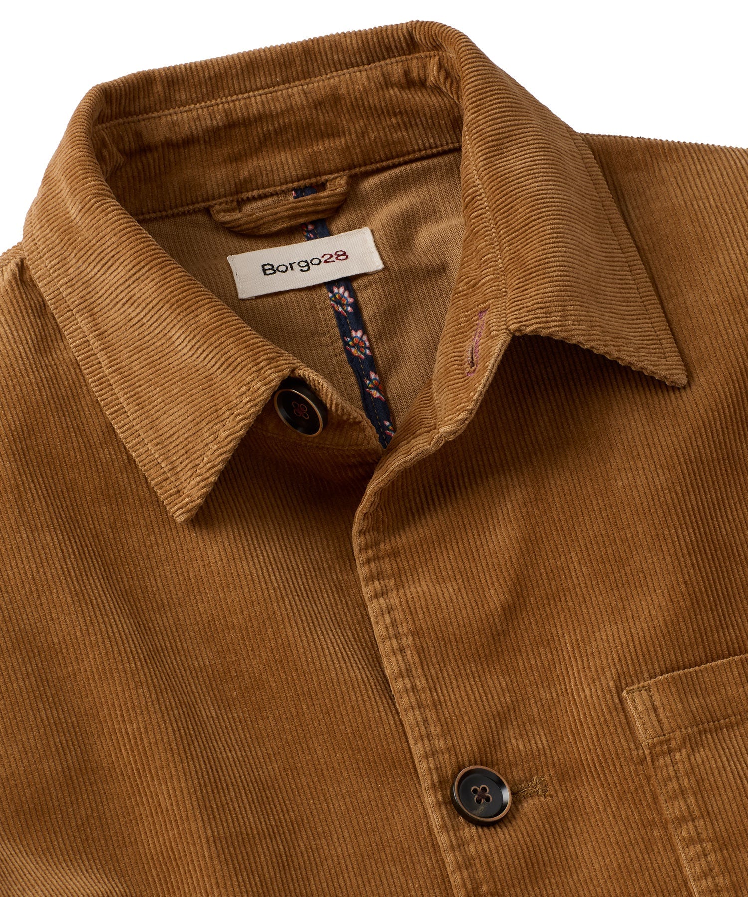 14 Wale Corduroy Chore Coat in Camel by Borgo28