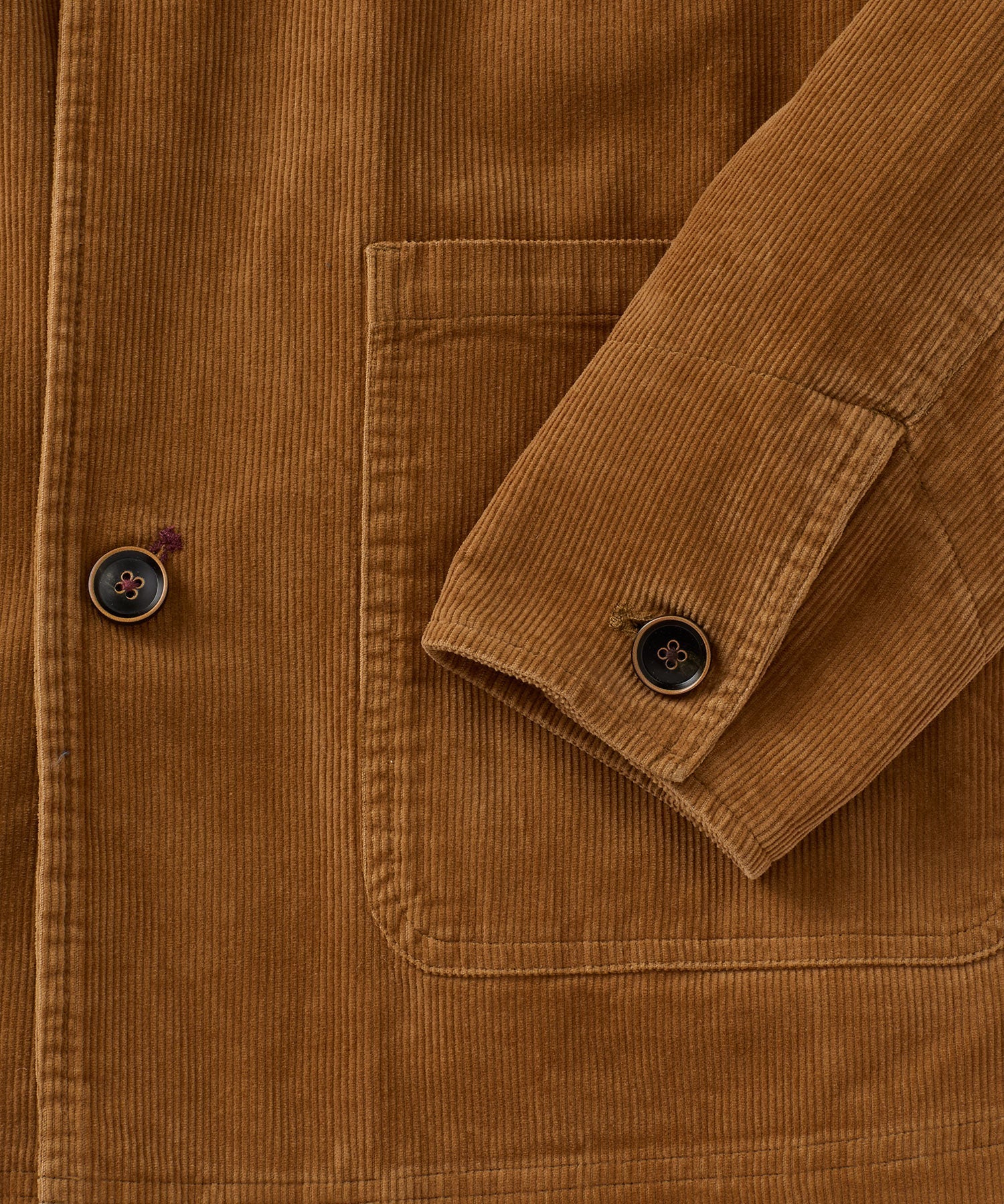 14 Wale Corduroy Chore Coat in Camel by Borgo28