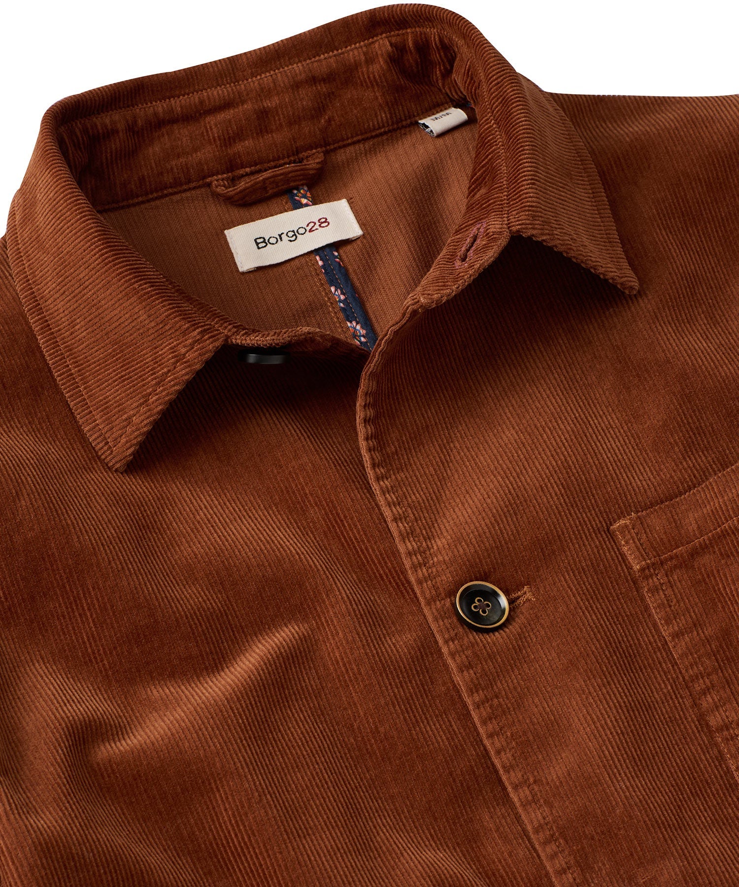 14 Wale Corduroy Chore Coat in Cognac by Borgo28