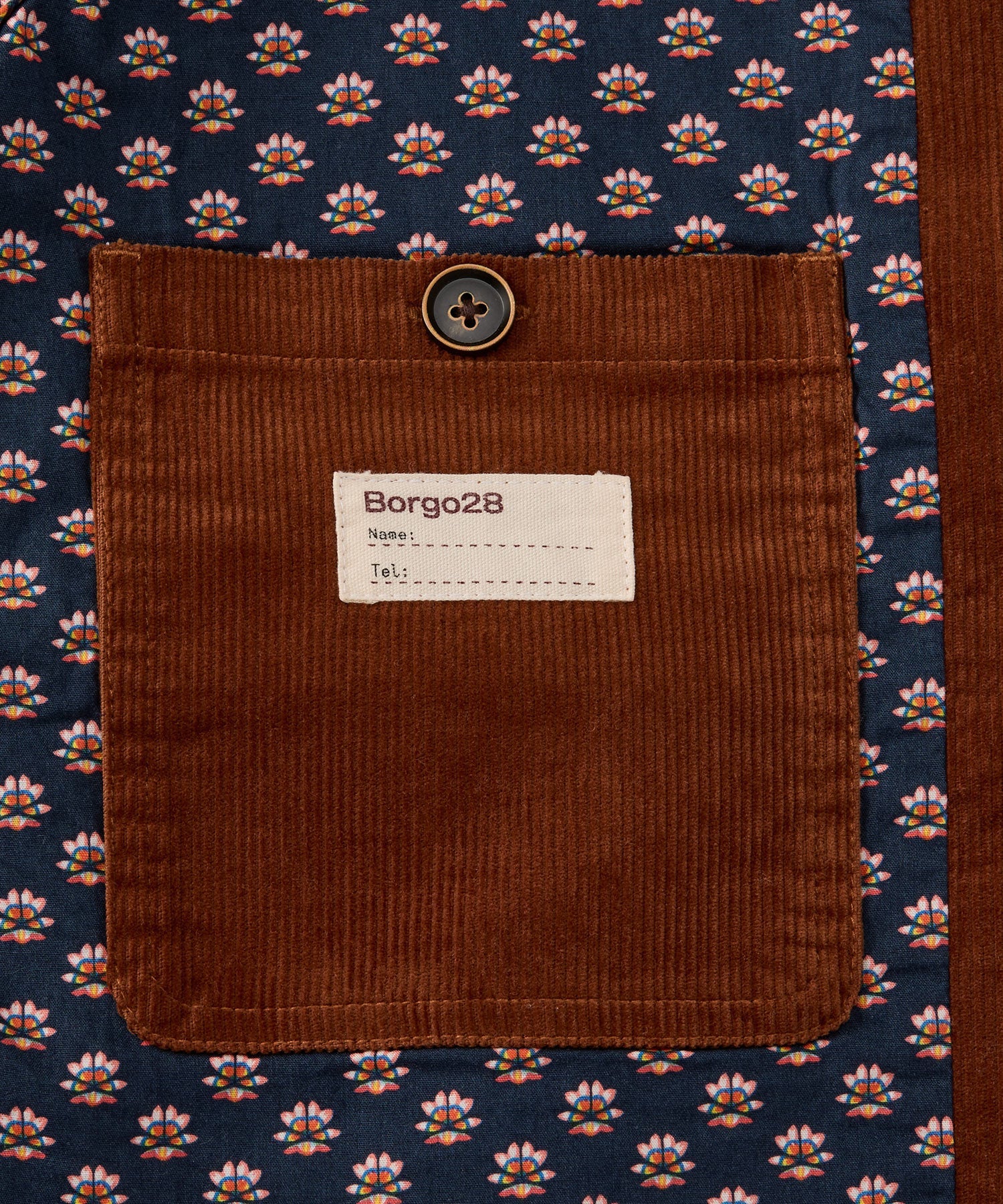 14 Wale Corduroy Chore Coat in Cognac by Borgo28