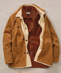 14 Wale Corduroy Chore Coat in Cognac by Borgo28