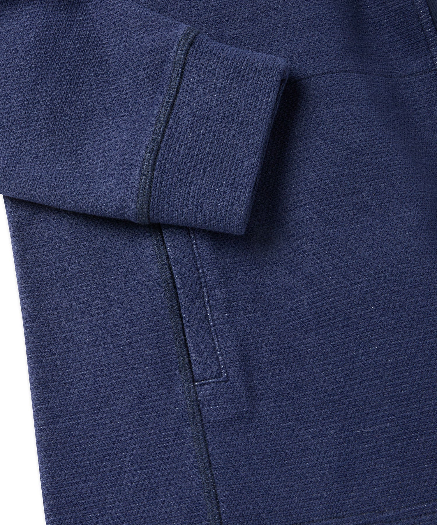 Double Knit Zip-Front Jacket in Dark Navy by Borgo28