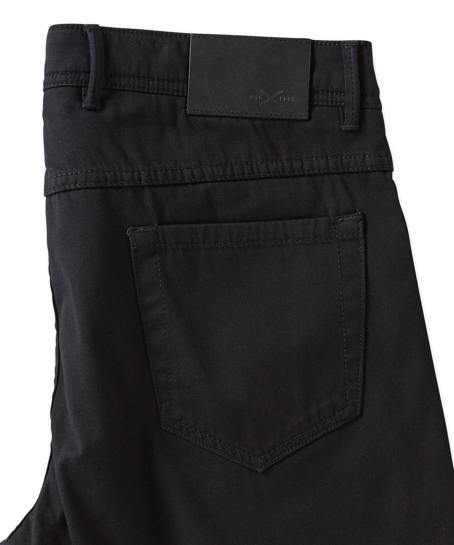 Perma Color Pima Twill 5-Pocket Pants in Black (Crescent Modern Fit) by Ballin