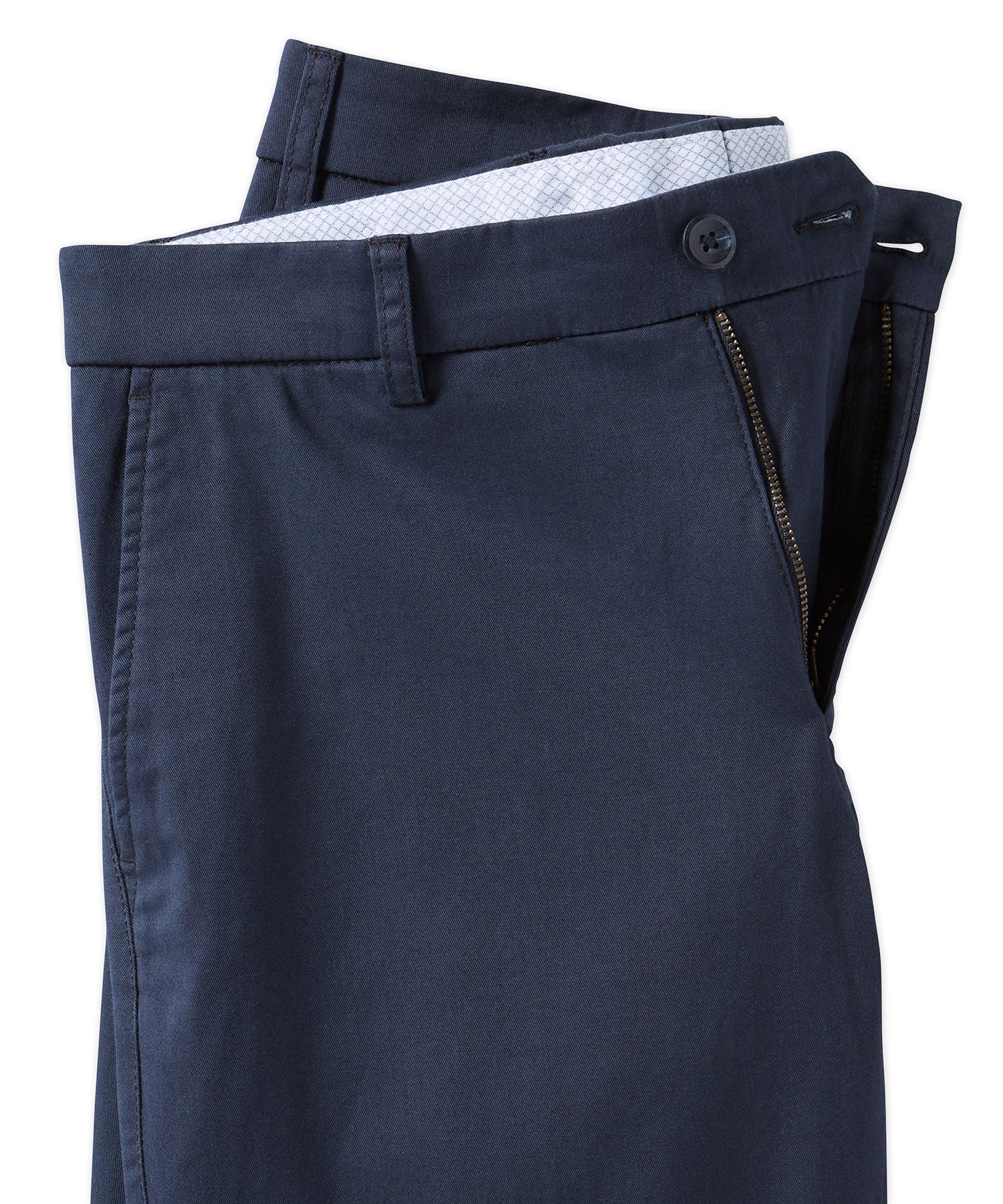Pima Twill True Khaki in Navy (Flat Front Models) by Ballin