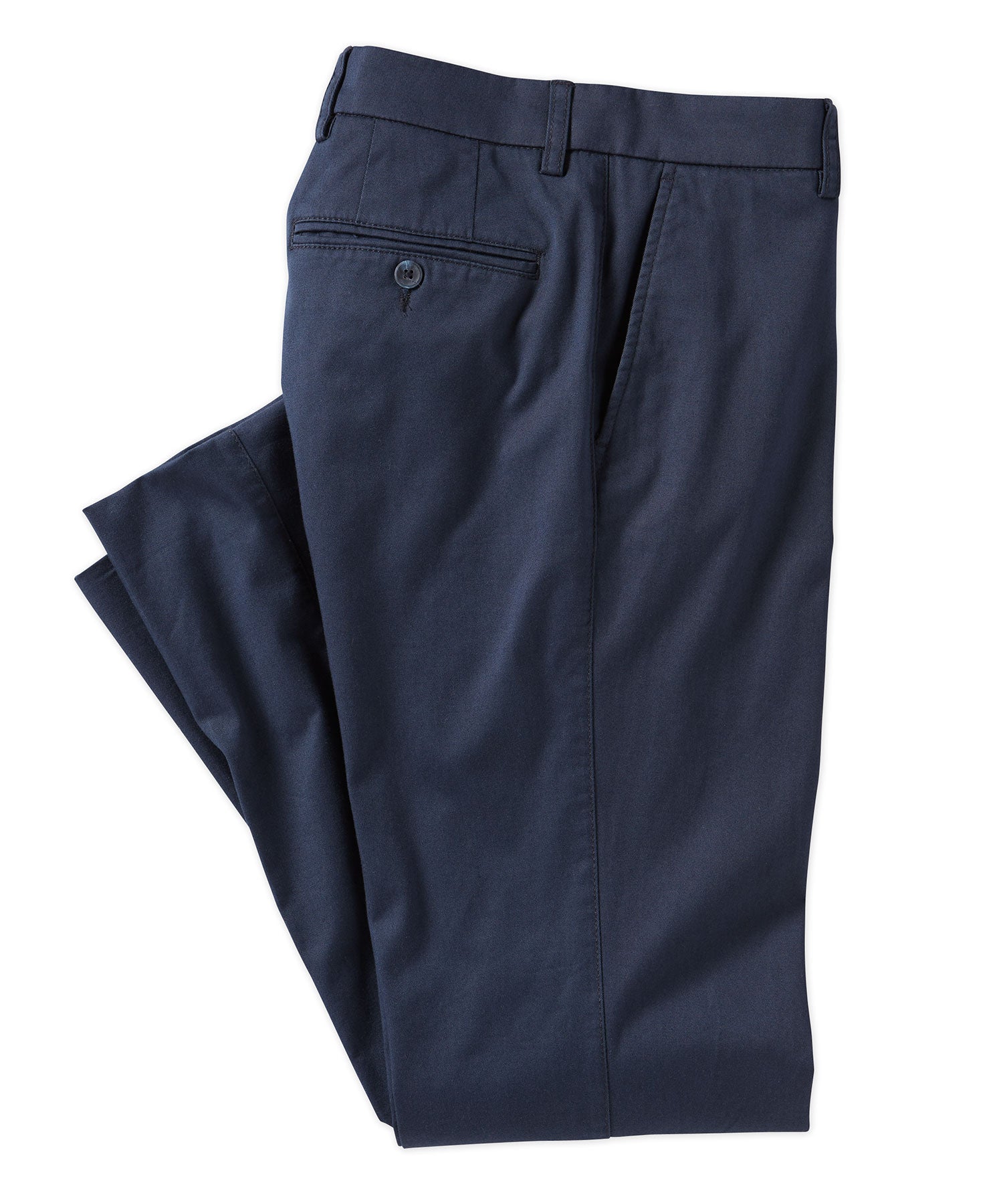Pima Twill True Khaki in Navy (Flat Front Models) by Ballin