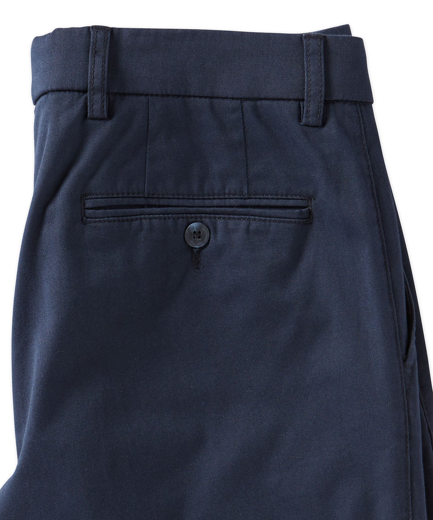 Pima Twill True Khaki in Navy (Flat Front Models) by Ballin