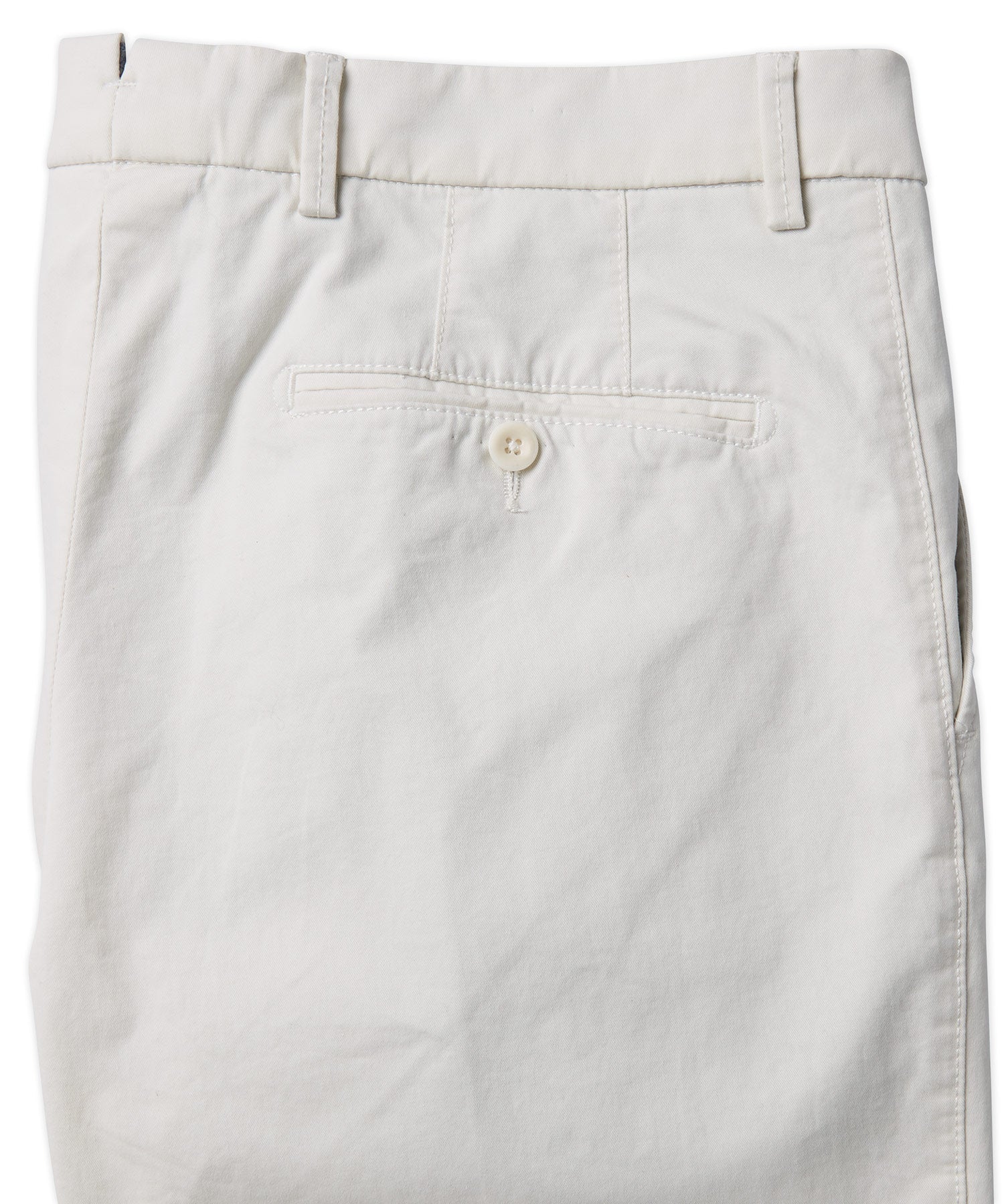 Perma Color Pima Twill Khaki Pants in Bone (Flat Front Models) by Ballin