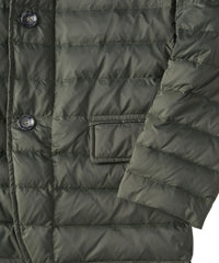 Quilted Down Puffer Jacket in Dark Olive by Borgo28