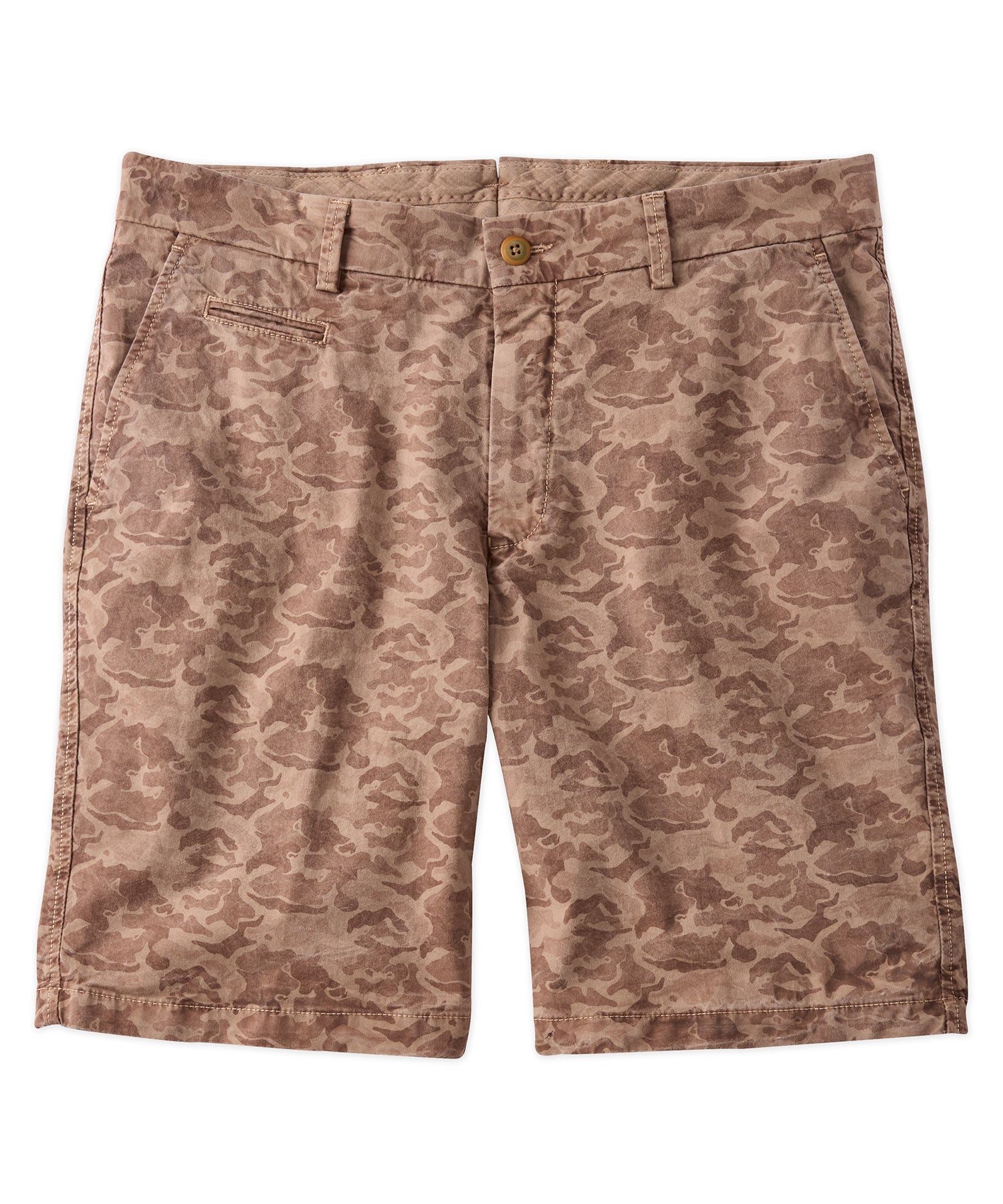 Camo Print Lightweight Superfine Stretch Twill Shorts in Choice of Colors (Drummond Traditional Fit) by Ballin