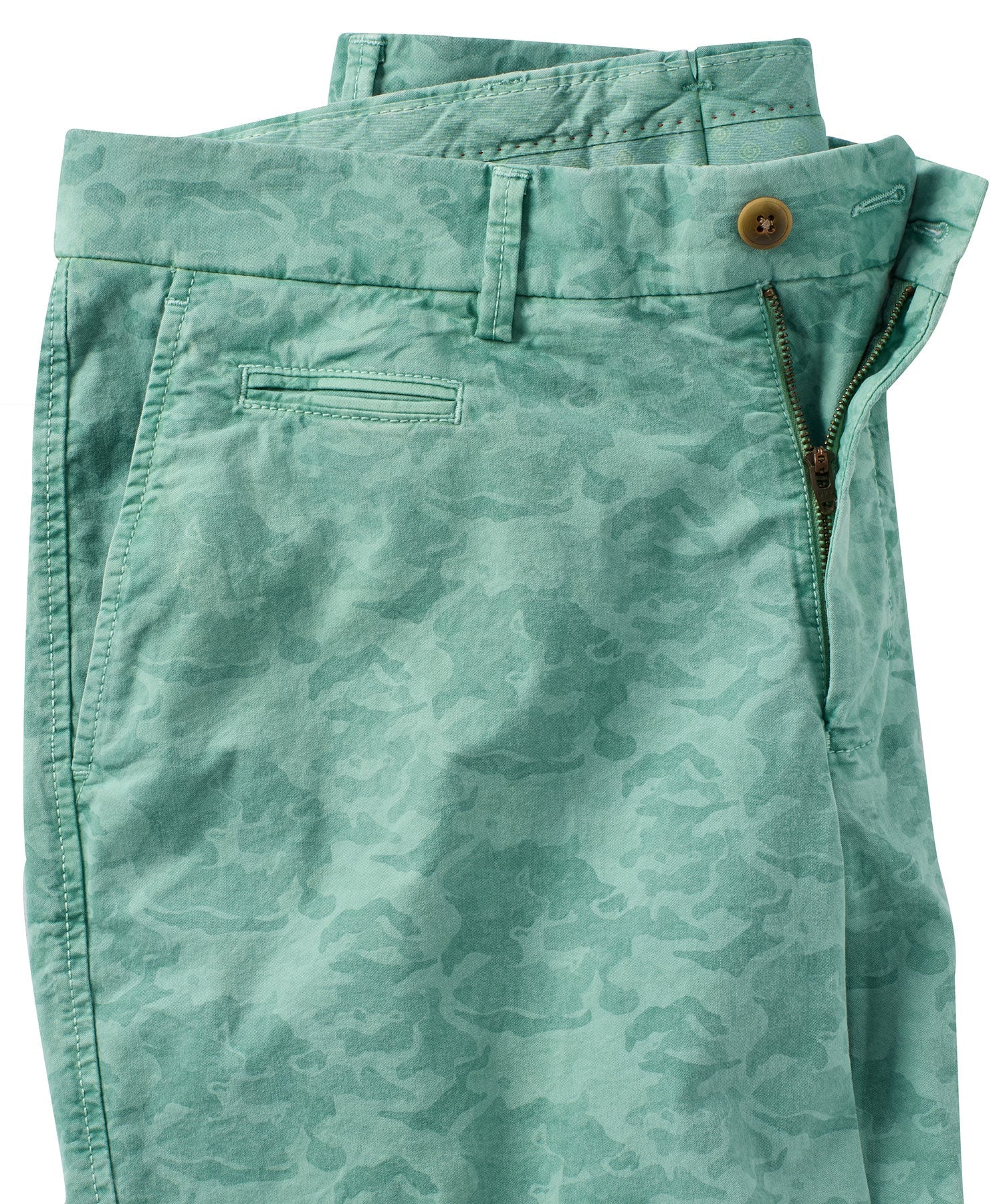 Camo Print Lightweight Superfine Stretch Twill Shorts in Choice of Colors (Drummond Traditional Fit) by Ballin