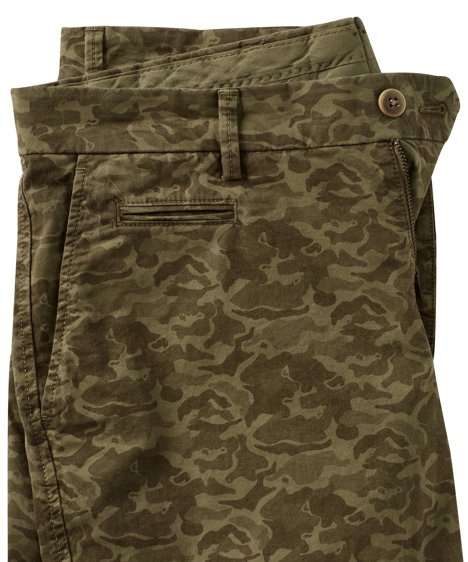 Camo Print Lightweight Superfine Stretch Twill Shorts in Choice of Colors (Drummond Traditional Fit) by Ballin