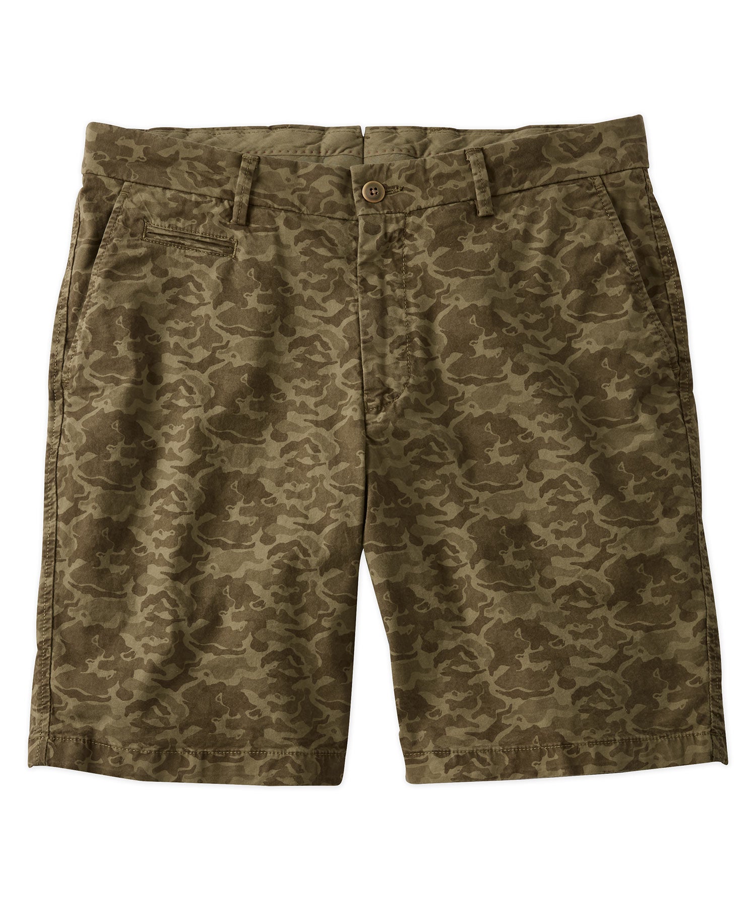 Camo Print Lightweight Superfine Stretch Twill Shorts in Choice of Colors (Drummond Traditional Fit) by Ballin