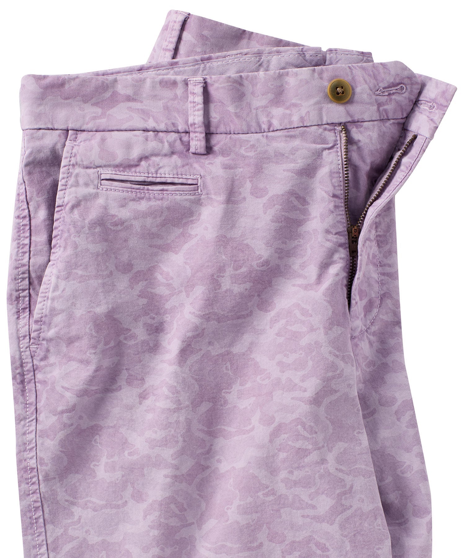 Camo Print Lightweight Superfine Stretch Twill Shorts in Choice of Colors (Drummond Traditional Fit) by Ballin