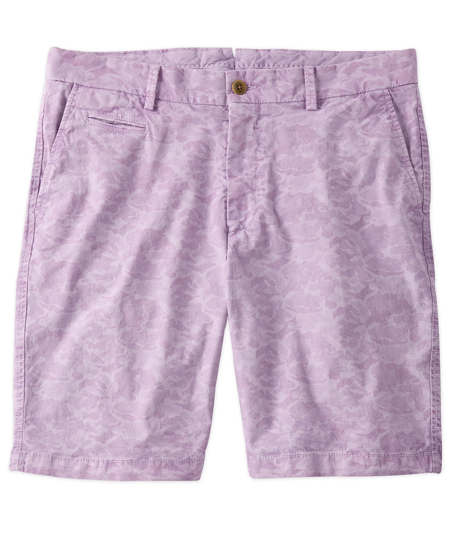 Camo Print Lightweight Superfine Stretch Twill Shorts in Choice of Colors (Drummond Traditional Fit) by Ballin