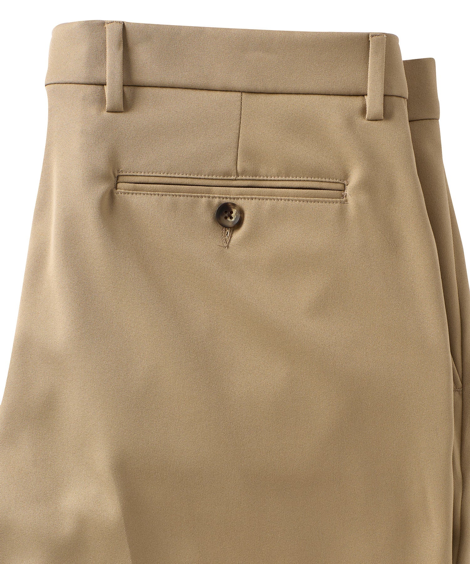 Micro Nano Travel Twill Performance Gabardine Plain Front Shorts in Tan (Nash Relaxed Fit) by Ballin