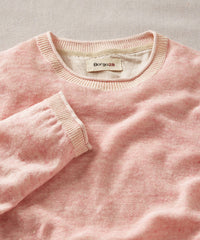 Cotton & Crewneck Sweater in Light Pink by Borgo28