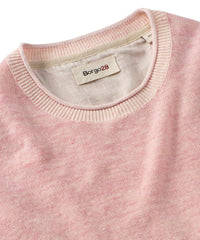 Cotton & Crewneck Sweater in Light Pink by Borgo28