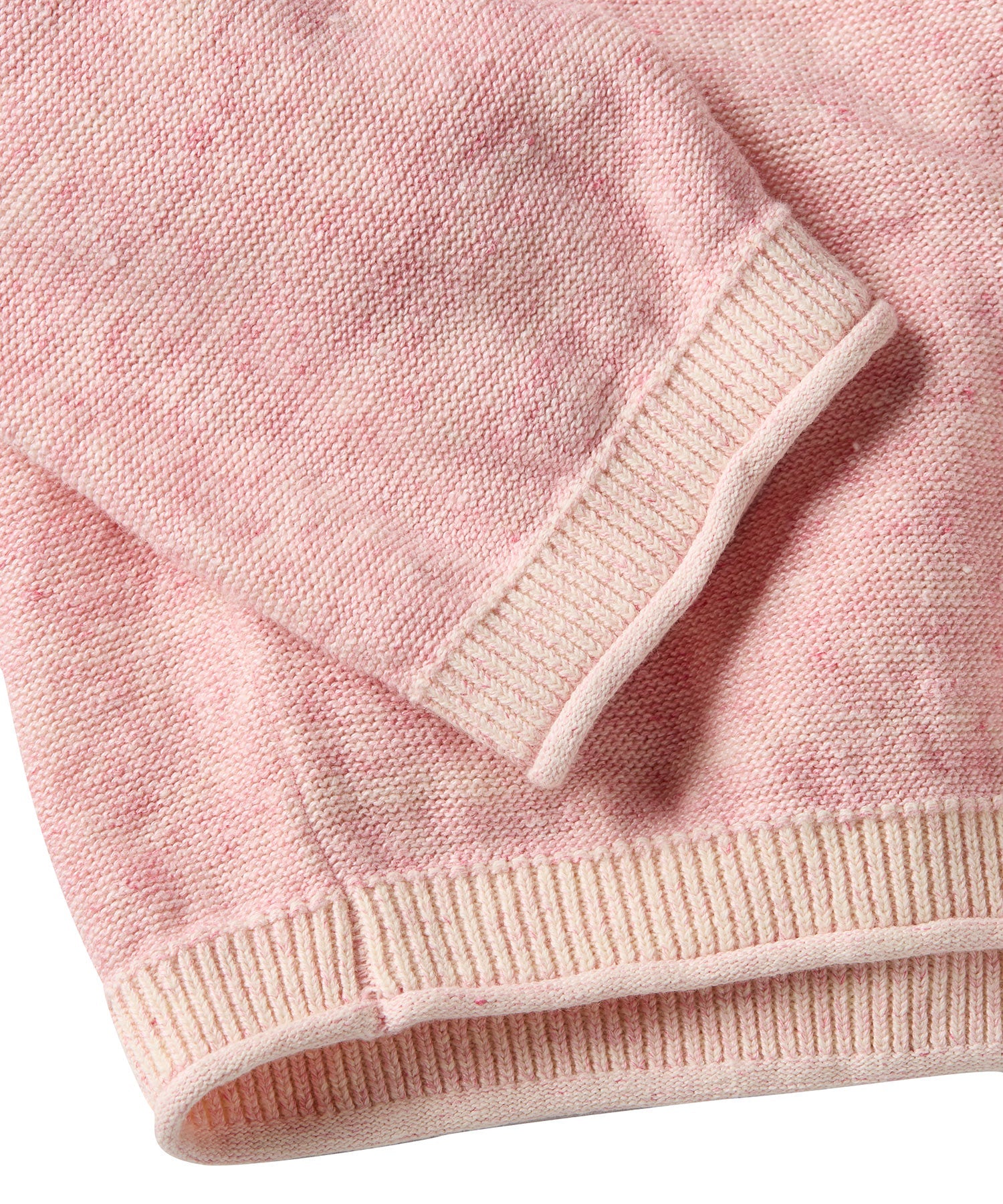 Cotton & Crewneck Sweater in Light Pink by Borgo28