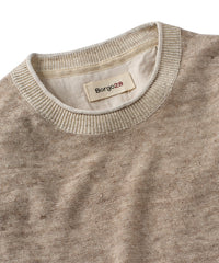 Cotton & Crewneck Sweater in Sand by Borgo28
