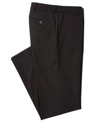 BIG FIT Comfort-EZE Commuter Bi-Stretch Gabardine Trouser in Black (Plain Front Model) by Ballin